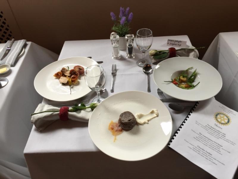 Young Chef 2015 - District Final (27 February 2016) - Jacques' table setting and meal