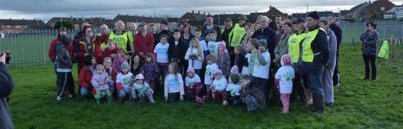 World Record Tree Planting - The entire team at Newlaithes school