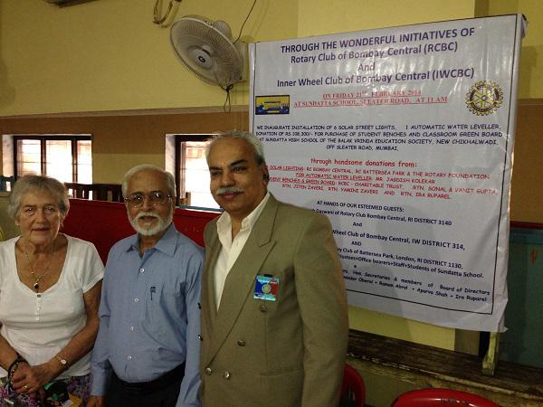 Update on our visit in 2014 to Mumbai - Pres of both Battersea Park and Bombay Central with Head Teacher