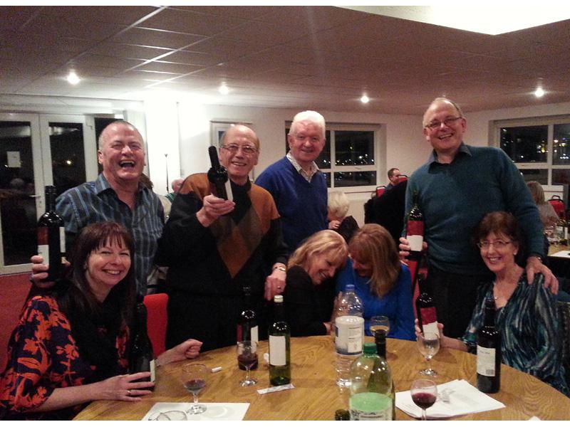 Wine Tasting - Winning Team - PR4's (and a couple of photobombers!)