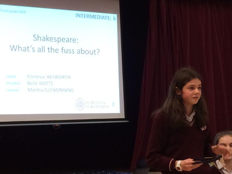 Youth Speaks competition - St Helen's Intermediate 2-3