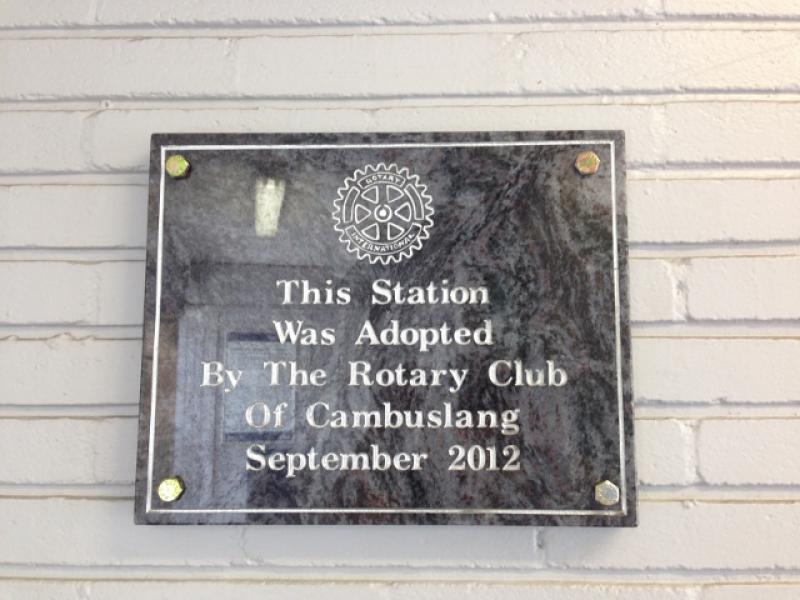 Cambuslang Station celebrates Commonwealth Games - Station Plaque