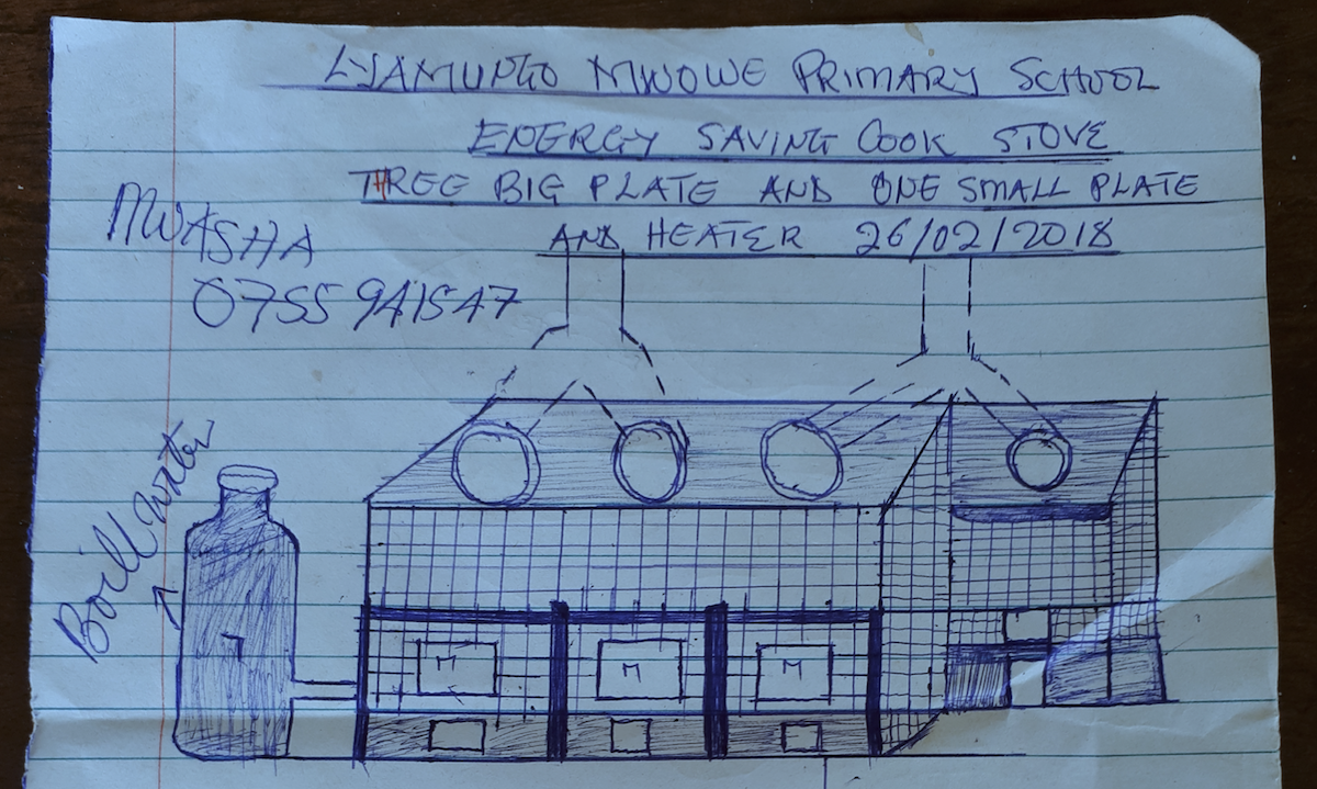 Updating the kitchen - Sketch of planned new stove