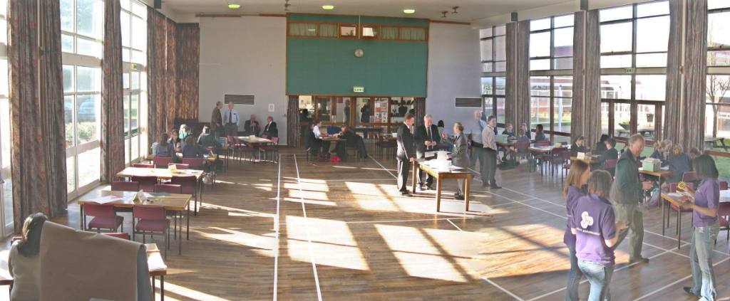Design and Technology Tournament - the Reinstatement - The Wellesbourne Campus Hall filled with Tournament Teams