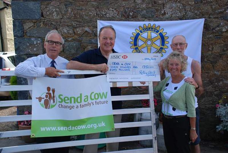 Send a Cow (29 August 2012) - the cheque!
