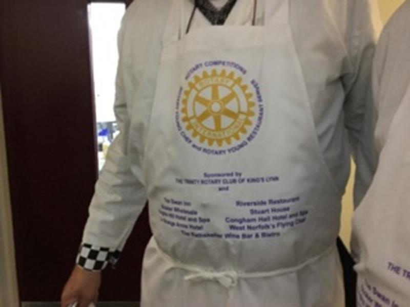 Rotary Young Chef - The Apron which has been sponsored by local businesses