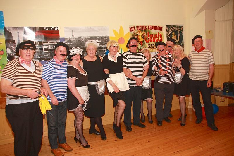 2013 French Night - Ooh la la!  - The Onion Johnnys and French Maids pose for the photo