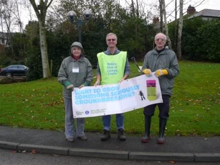 World Record Tree Planting - Graham plus Rotarians from Carlisle South