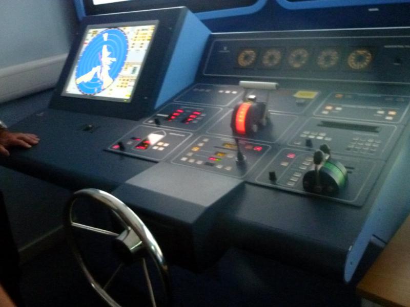 Visit to Lairdside Maritime Simulator - The bridge 1
