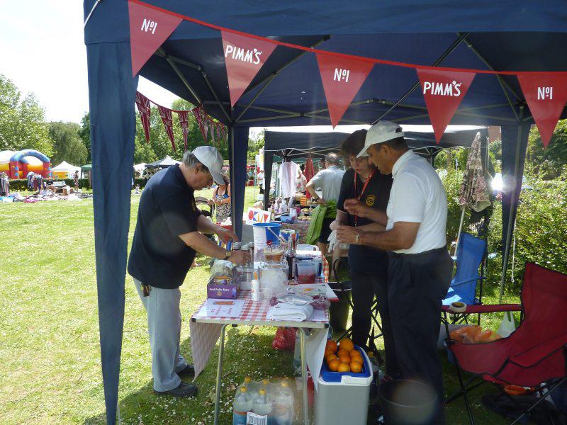 Running the Pimms Tent at East Twickenham Fair - Or your five a day all at one go!