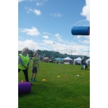 Junior Highland Games - Tossing the Caber 1