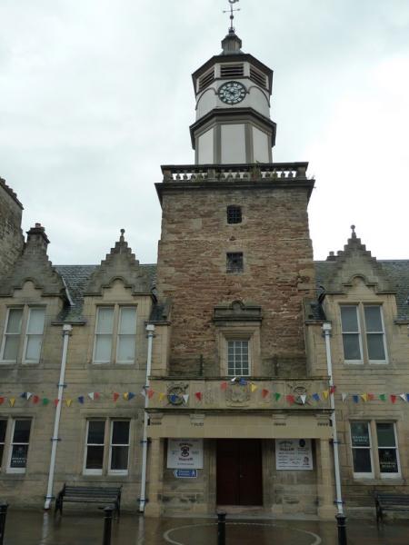 Dingwall Scenic - The Town Hall also accommodated the Jail. The Museum now occupies the High street side of the building.