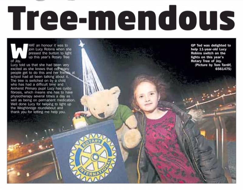 Tree of Joy (16 November 2014) - Switch on by 11 years old Lucy Robins