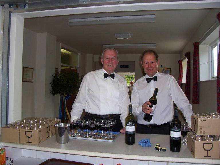 Inner Wheel 50th Charter Celebrations - Two Rotarian Wine Waiters