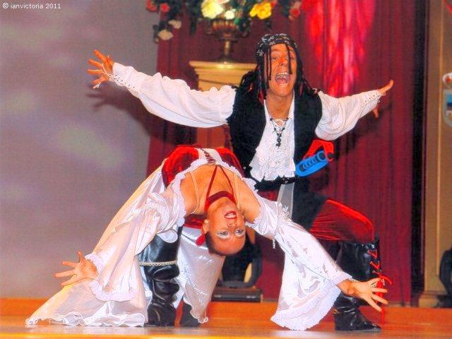 Strictly Come Rotary Dance Competition - Victoria Lawrence and Ian Sharpe and their second demonstration dance as Pirates