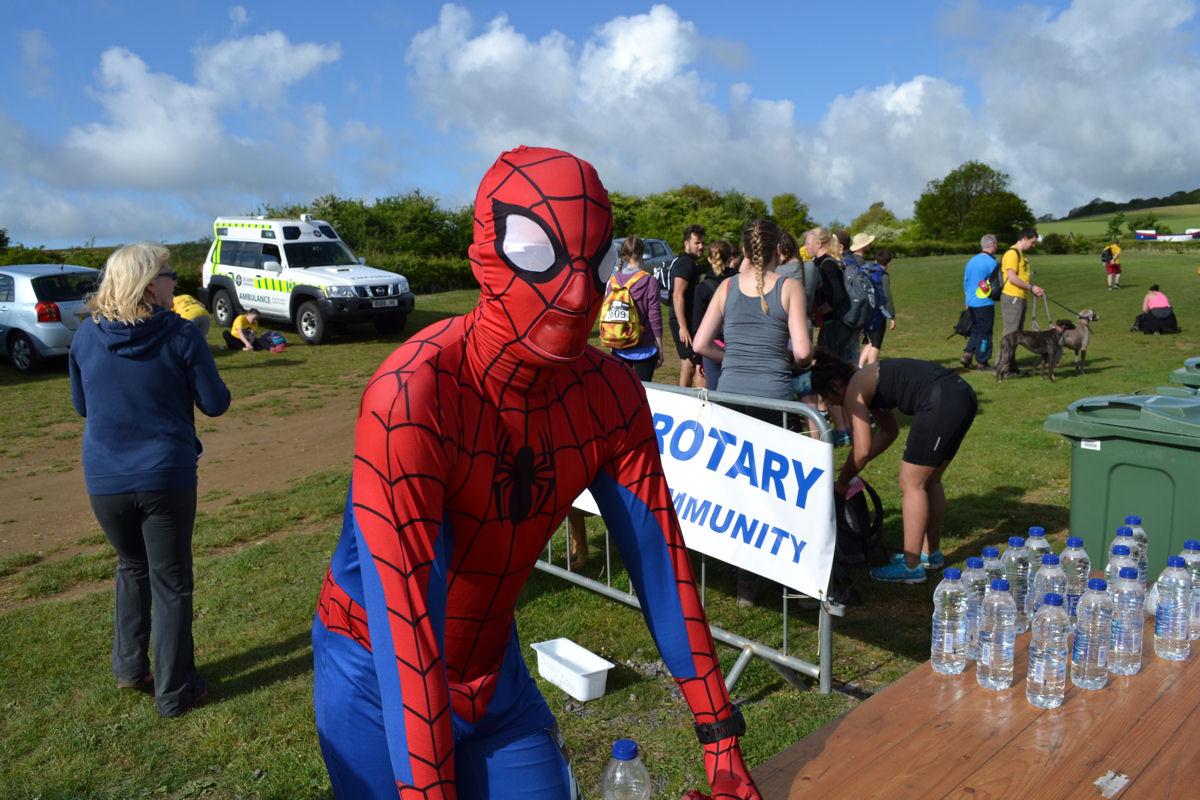 Walk the Wight 2017 - Spiderman's senses aren't the only thing tingling!
