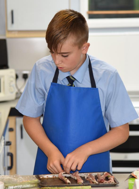 Rotary  Young Chef Competition 2018 - Matthew preps his starter