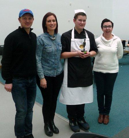Rotary Young Chef 2016 - Tom with his back up team
