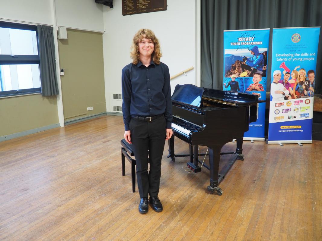 Young Musician 2022 - Kyle Blake, runner up in the instrumentalist section
