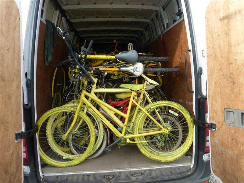 Yellow Bikes go to Charity for Recycling  - Yellow bike project (4) (Custom)