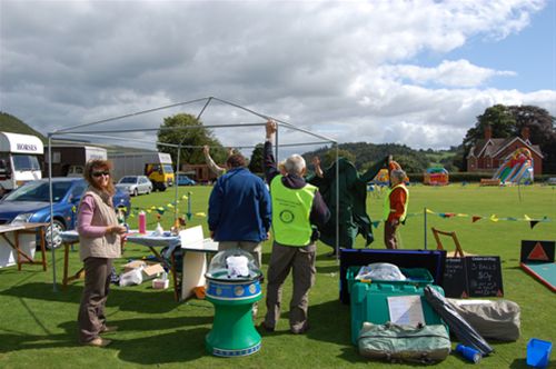Knighton Show - The marquee dismantled....