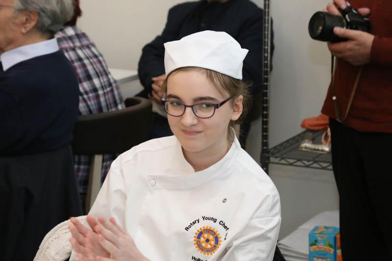 Young Chef Competition - Holly hears she was fourth