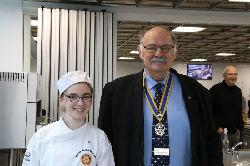Young Chef Competition - Holly with Clive Smitheram