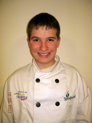 Young Chef - Our winner Thomas Blakemore