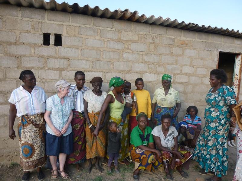 Our Work in Zambia - Deanna Owen, one of the Trustees of Monze school with some of the Zambia Women and girls Foundation (ZaWGF) a registered NGO, who will monitor the egg laying project.”