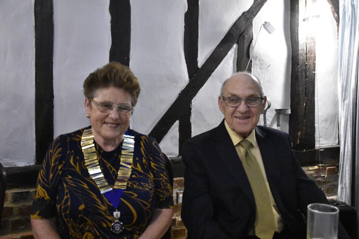 Wickford Rotary celebrates 61 years! - with husband Richard