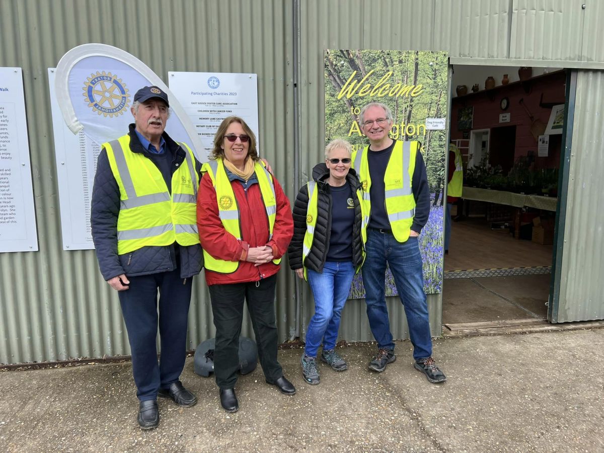 EASTBOURNE AM Rotary Club managed the walks and supplied refreshments over two days for the Arlington Bluebell Walk.   - 