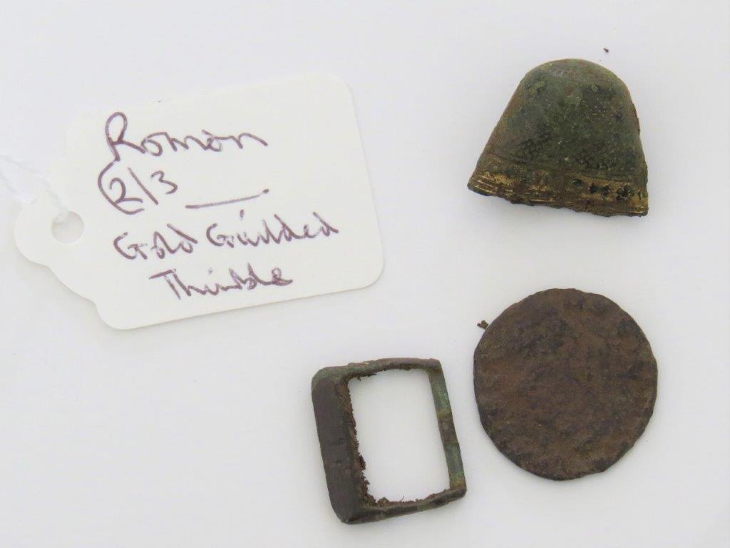 Metal Detectorists Rally 2019 - 2nd or 3rd century roman gold guilded thimble