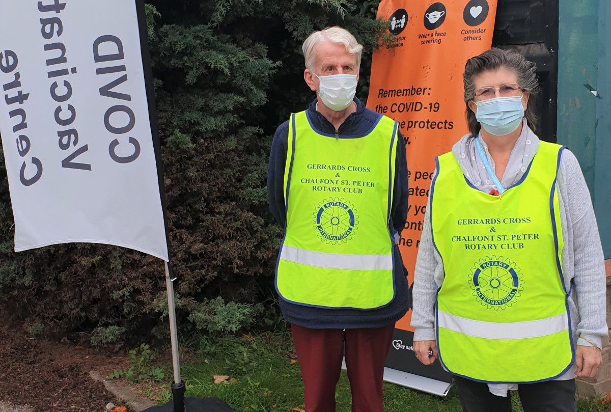 12,000 hours of covid vaccination centre volunteering! - Gerrards Cross & Chalfont St Peter Rotarians