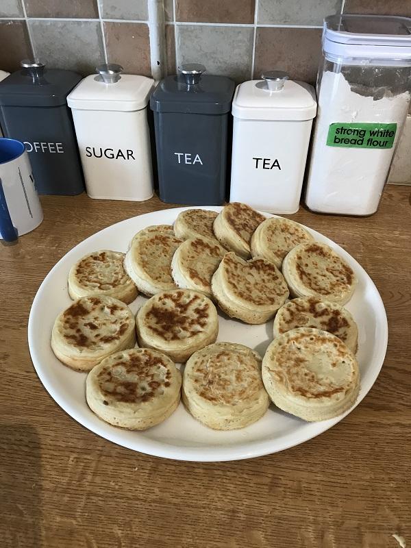 CLUB LOCKDOWN and what are we doing? - With so much time on her hands Megan makes delicious crumpets for breakfast.