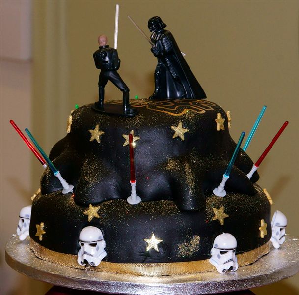 Re-opening of Stonehouse High Street - Darth Vader cake