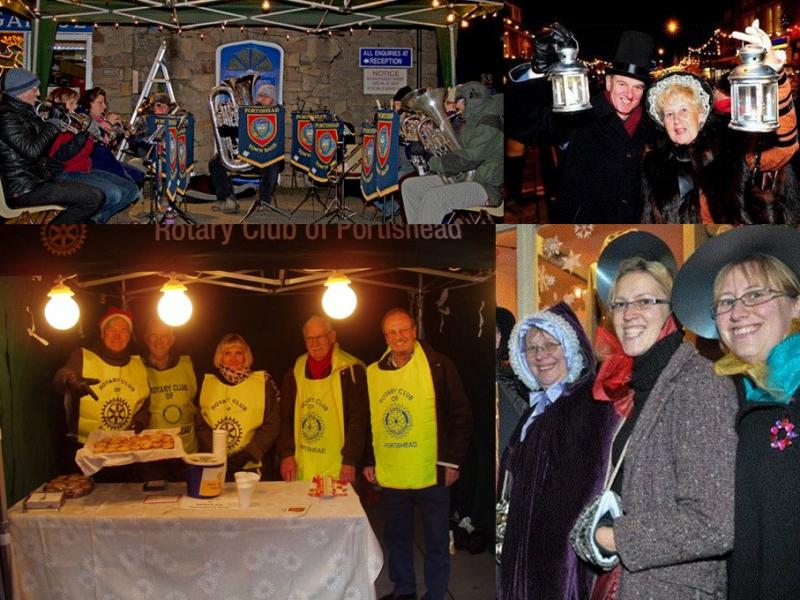Fellowship - We help make the Portishead Victorian Evening a great festive occasion once again with punch, mince pies and Santas Lucky Dip on offer
