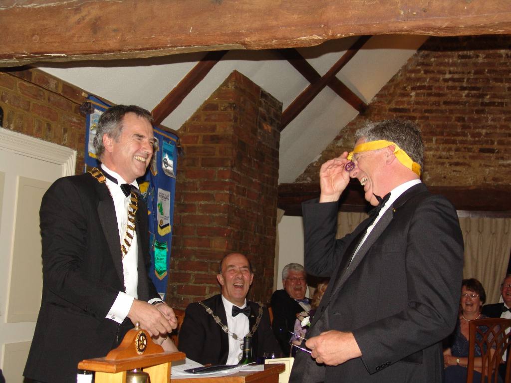 Charter Night 2006 - President Paul presents the President Elect's Chain of Office to Adrian Parker