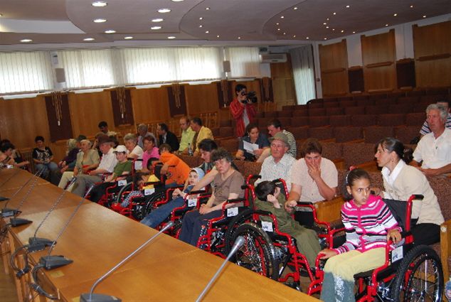 Wheelchair Distribution in Romania - Bewdley Rotary