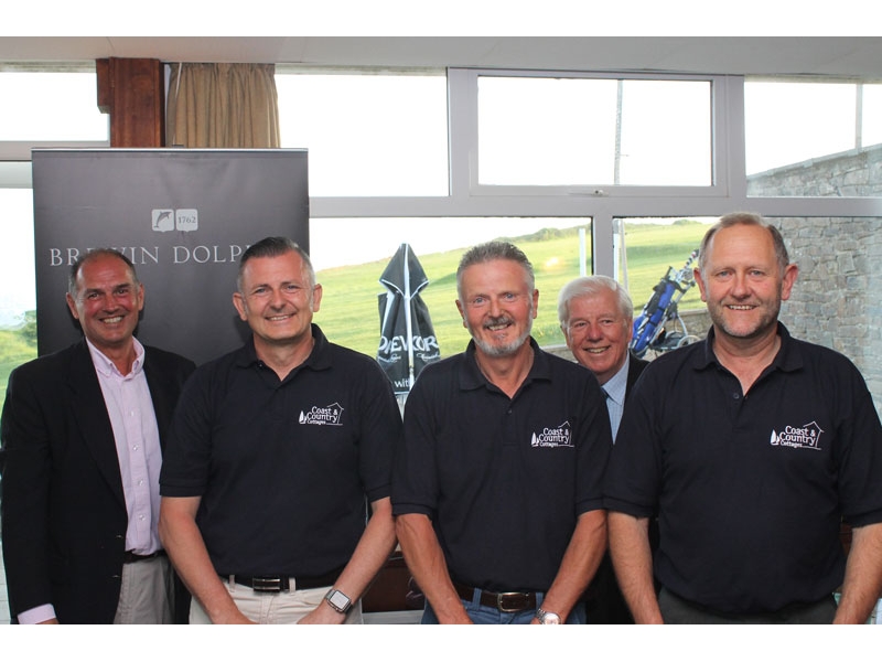 2016 Charity Golf Day - The Coast and Country Cottages team that won the competition