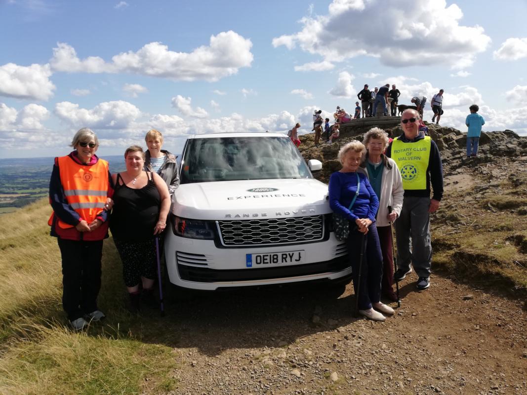 Malvern Hills access partnership - 2019  - another happy Party at the top of Worcestershire Beacon