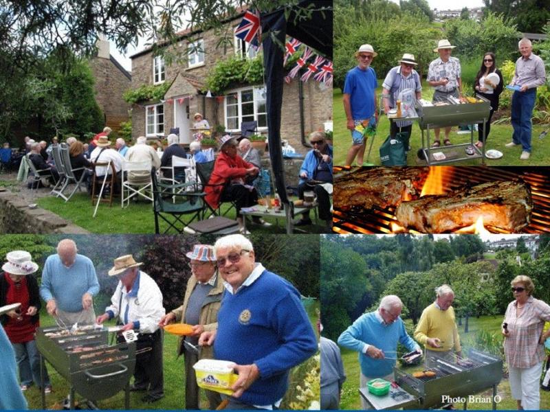Fellowship - The BBQ has become a long standing tradition of the Club. The first BBQ was held way back in 1984. Since 1988 we have held it in the Oxley's garden on Portishead West Hill 