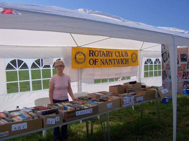 Metal Detecting Day Aug 5th 2007 - Sue Meadows minding the Book Store