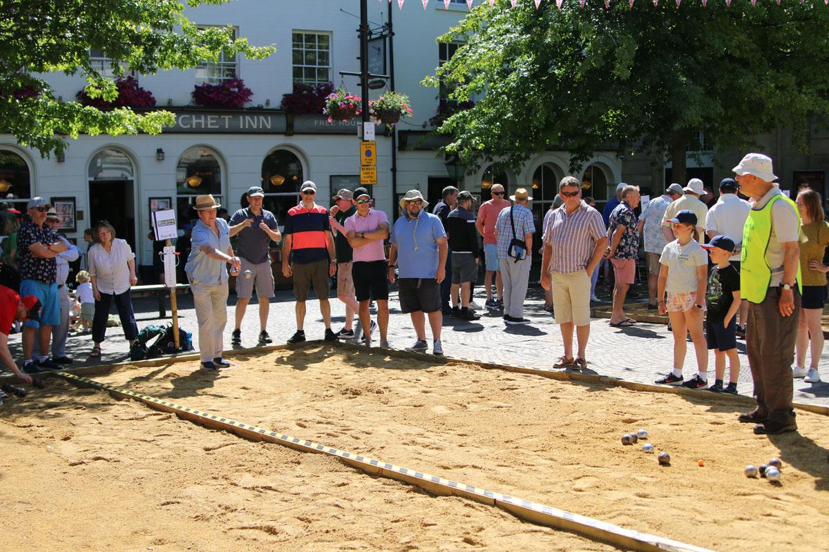 Boules in the Square 2022 - Now you get the idea of what's going on.