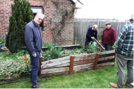 Rotary at work in the Community - Members built and installed a much needed new raised bed for the garden at Icknield School