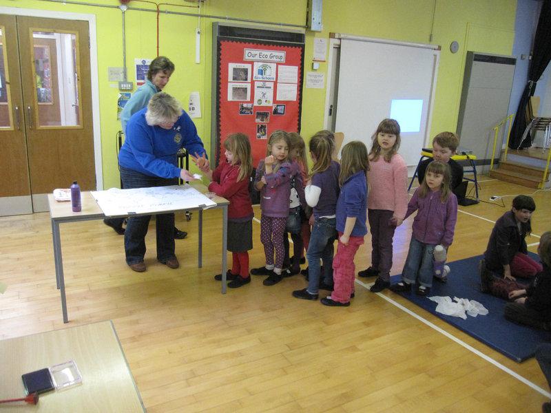 Rotary Year 2012-13 - Purple Pinkie Day at Innerwick Primary
