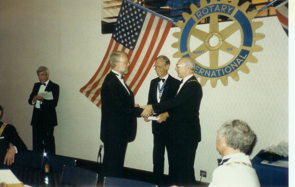Charter Ceremony 1989 - Howard Parker with DG Dick