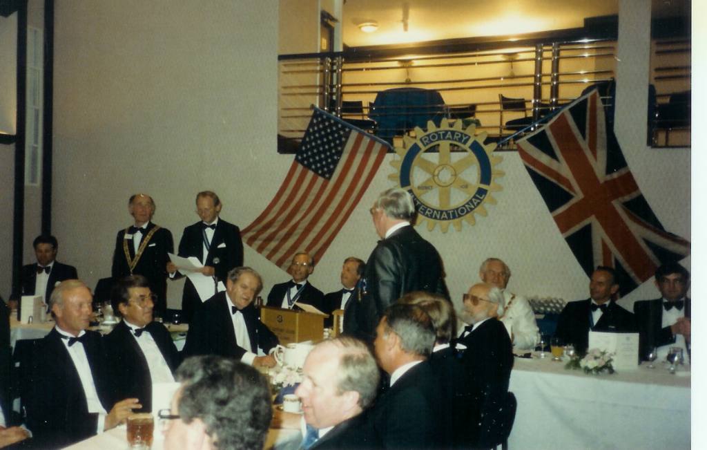 Charter Ceremony 1989 - David Garwood and David Berridge (left foreground)