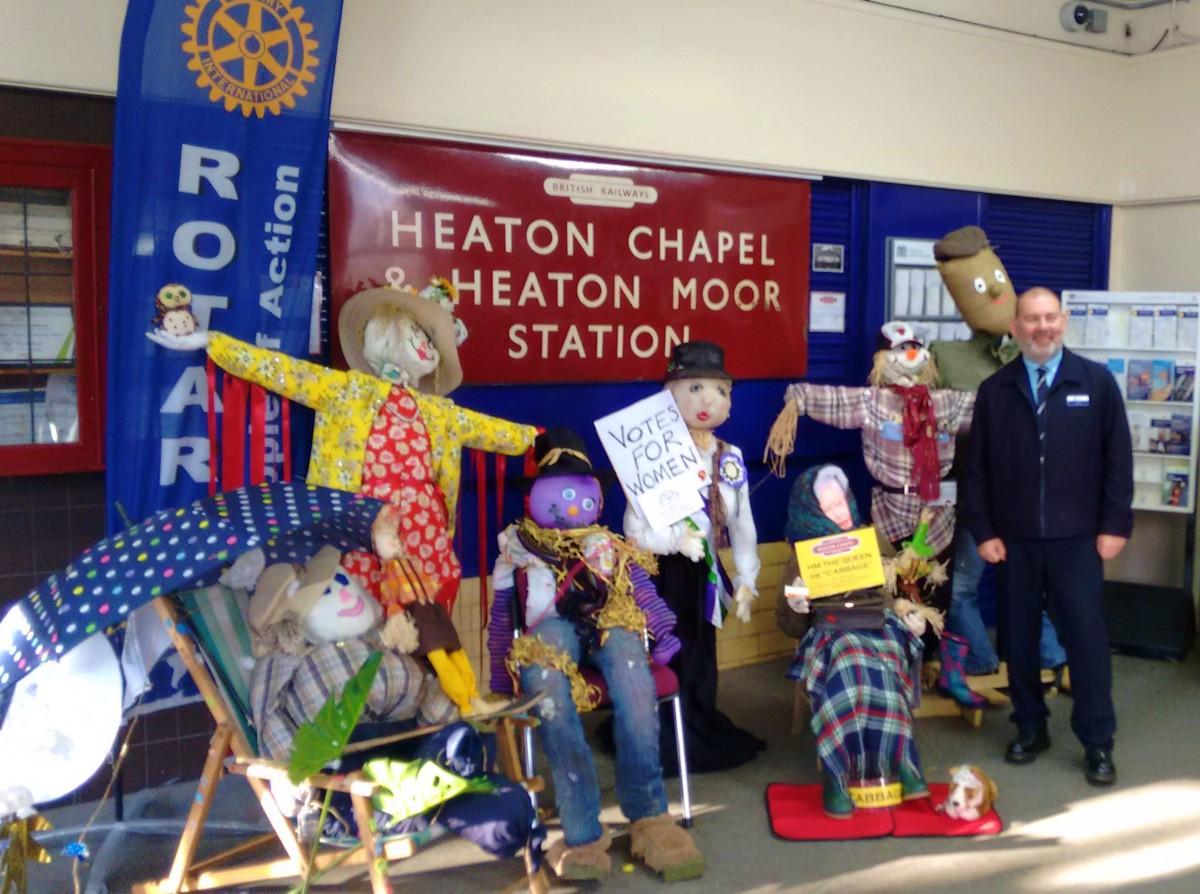 Scarecrows Invade Heaton Chapel Station - 