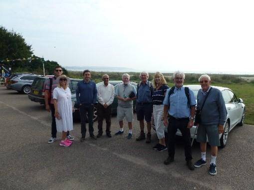Our sponsored walks - President Jim and other Rotary walkers
