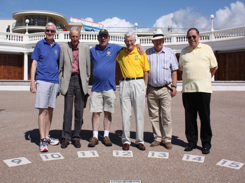 Rotarians of Bexhill unite to celebrate their new Sundial - sun dial2 23-8-12